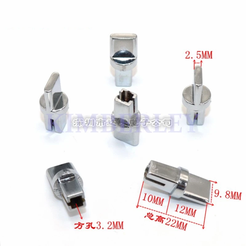 10 Piece Plastic Switch Cap Electroplated Key Cap Square Hole 3.2X3.2 Switch Cap Self-locking Switch Cap Tap The Key Cap