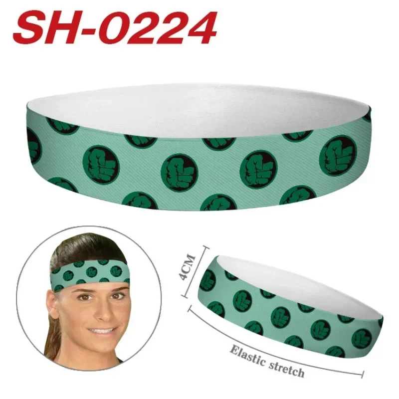 New Marvel Hair Band Anime Neighborhood Sports Sweat-absorbent Hair Band Running Fitness Forehead Protector Head Scarf Headband