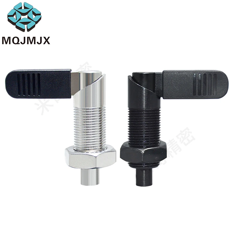 1Pc FXVBK PXVBK L-Type Lever Indexing Plunger Cam Action Spring Loaded Position Pin Index Plunger Carbon Steel With Lock Nut