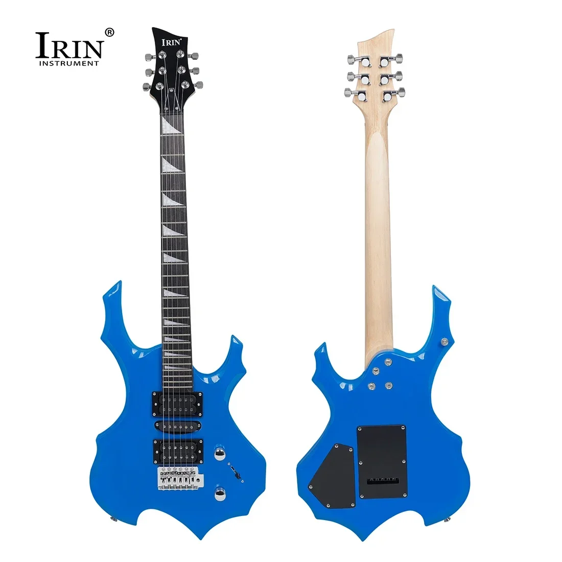 IRIN 6 String Flame Electric Guitar 24 Frets Rosewood Fingerboard Electric Guitarra with Bag Amplifier Gutar Parts & Accessories