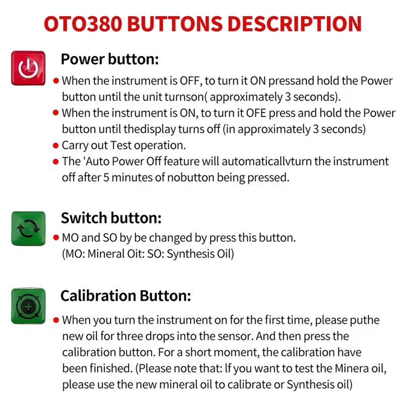 

A20F-Анализатор качества моторного масла Тестер качества моторного масла OTO380 Автомобильный анализатор смазочного масла