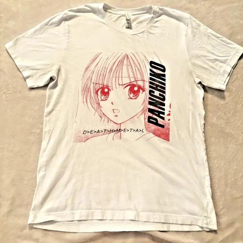 Panchiko Merch Death Metal Music Band T-shirt blanc réimprimé AN52895
