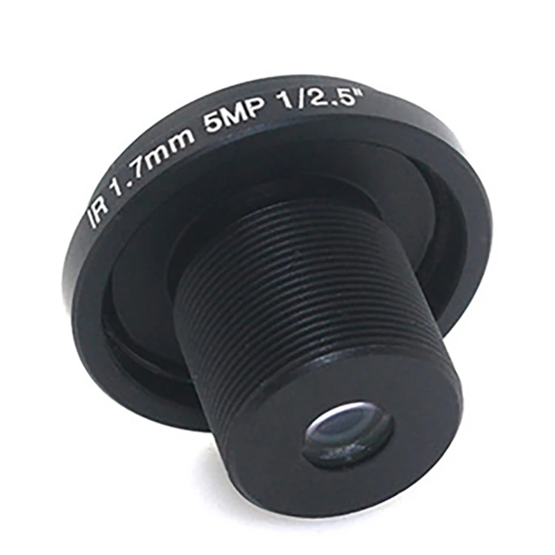 5MP Fisheye Panoramic Lens 1.7Mm F1:2.0 1/2.5 Security Surveillance Camera Lens 185° Wide Angle Lens