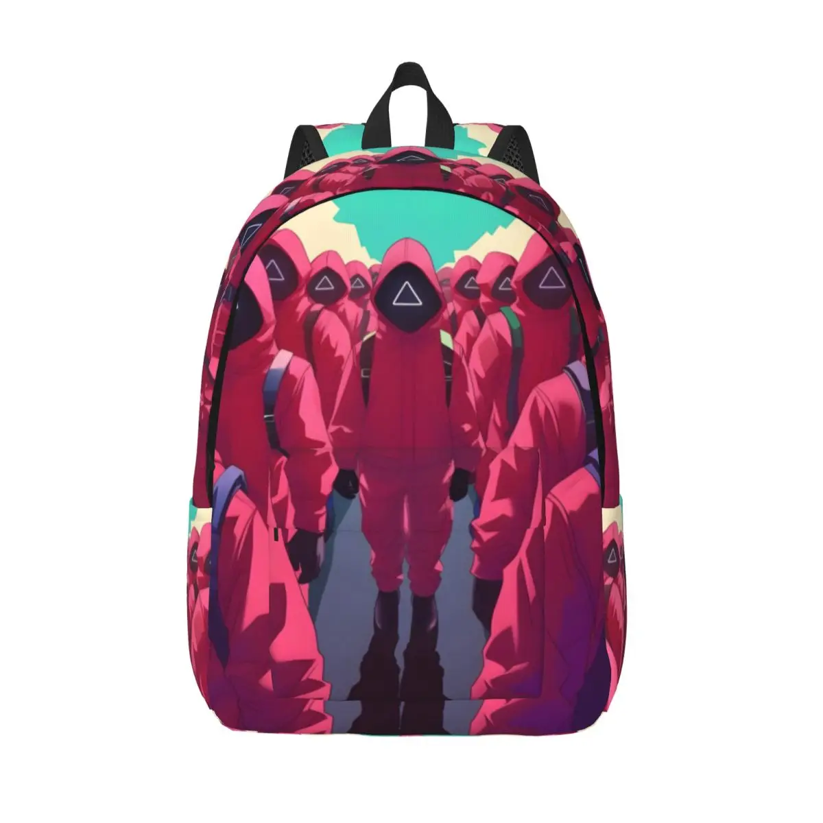 

Geometry Calamari Games New Fashion High Capacity Waterproof College Backpack Trendy Laptop Travel Book Bag 15.7in 17.7in