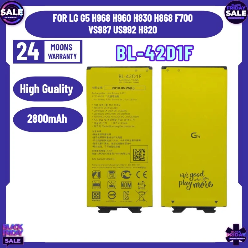 New 2800Mah BL-42D1…
