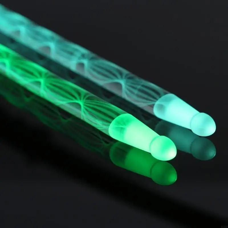  LED Light Up Drum Sticks 13 Color Glow Drumsticks Acrylic Drumstick Drummer Accessories Gifts for Adults and Kid