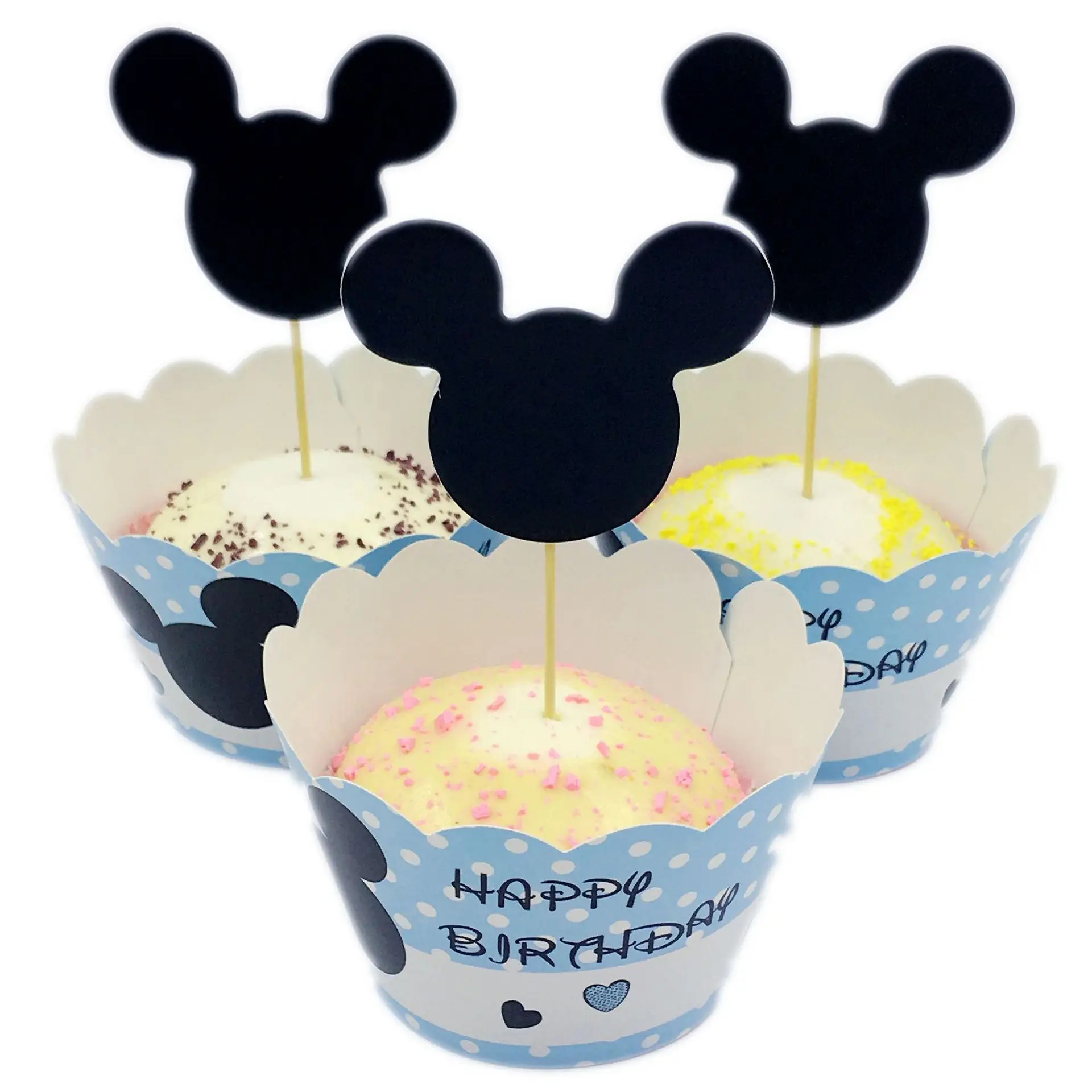 12pcs Pokemon Cake Topper Birthday Party Decoration Cute Pikachu Cupcake Topper Insert Cake Decor Kids Birthday Gifts