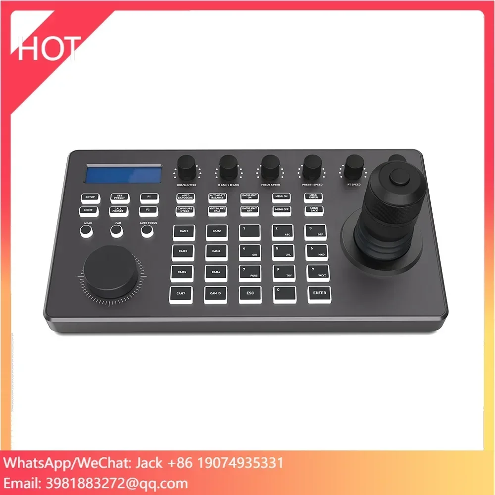 

MYTECH New Camera Controller With the Light 4d Joystick Controller for Video Conference Ip Ptz Keyboard Controller