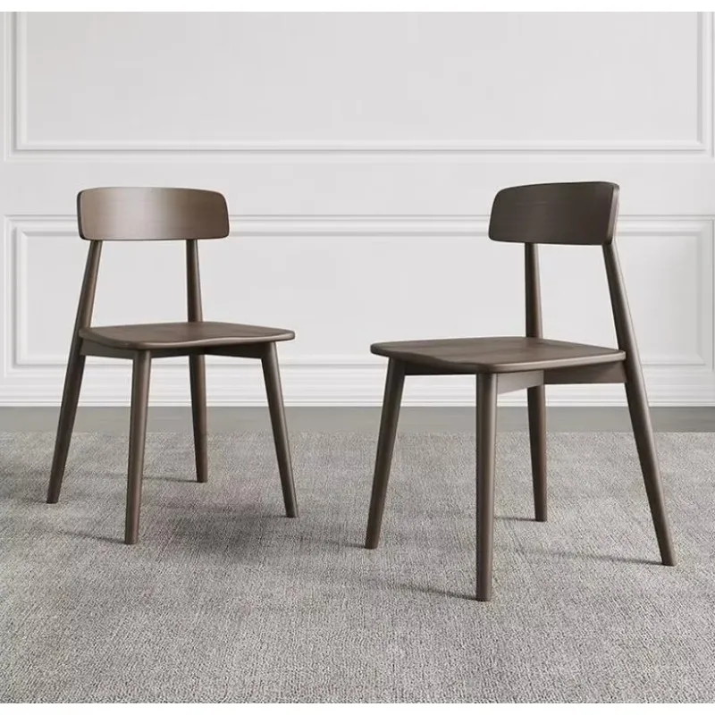 

2025 Modern Solid Wood Dining Chair With Leather and Foam Seat for Home Office Hotel Banquet Kitchen Use