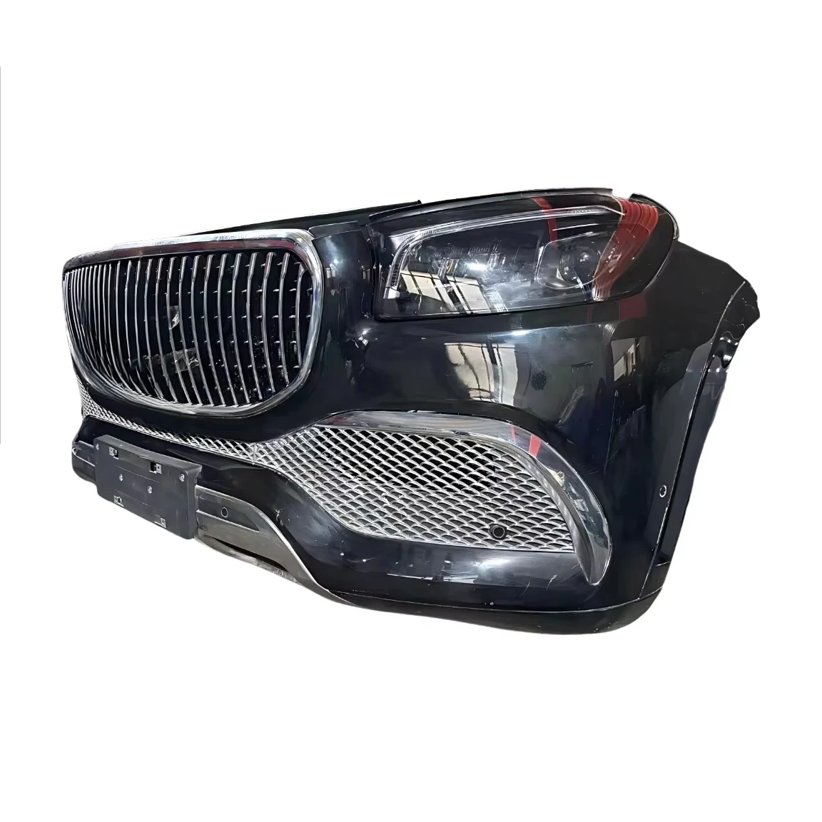 GLS680 W167 Front Bumper Assembly with Grille and Radiator Fan for High-End Cars