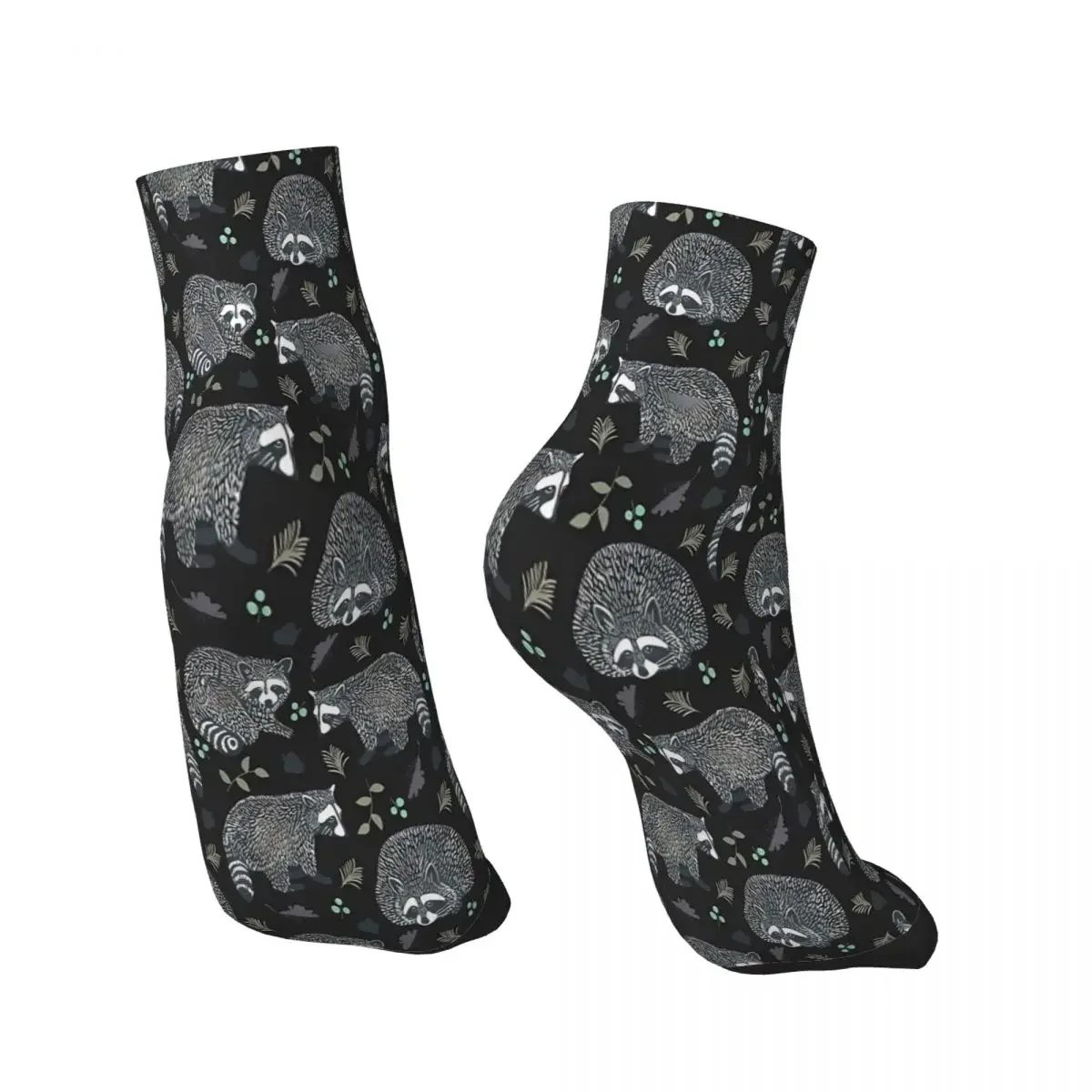 Raccoons Ankle Socks Male Mens Women Autumn Stockings Polyester