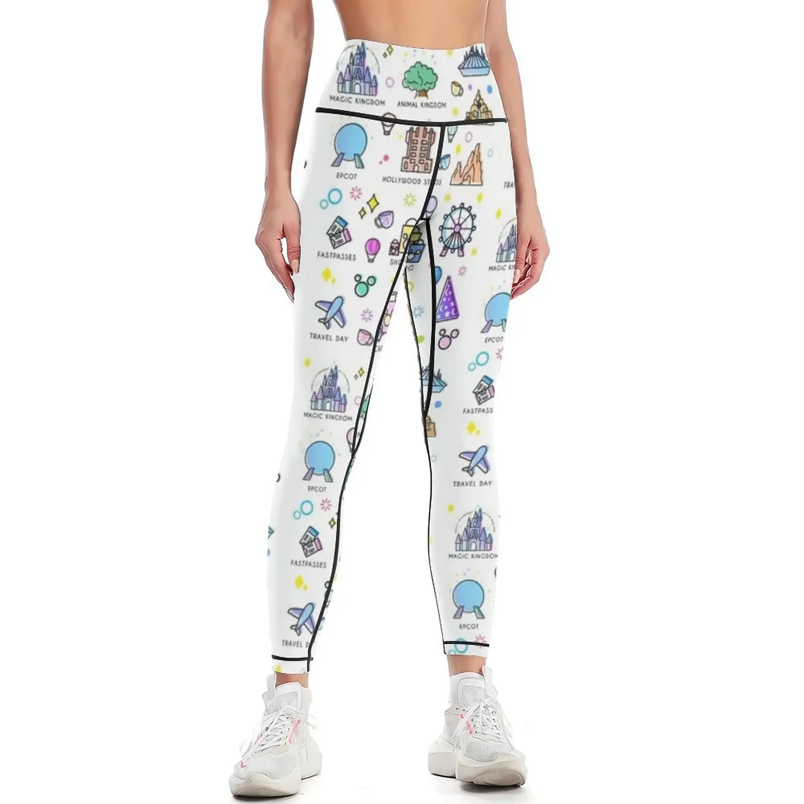 

Meet me at my Happy Place Sticker Pattern Leggings jogging pants Pants sport joggers for Training pants Womens Leggings