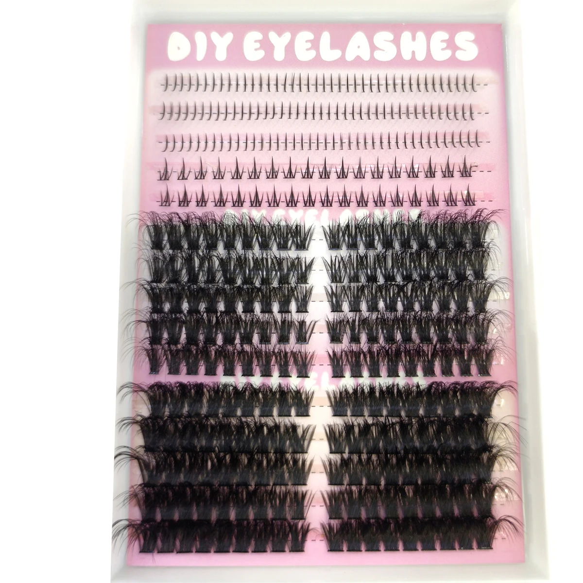 300個入り DIYまつげクラスター 厚め200D300D ボリュームまつげクラスター まつげエクステ 個別まつげ 下まつげ