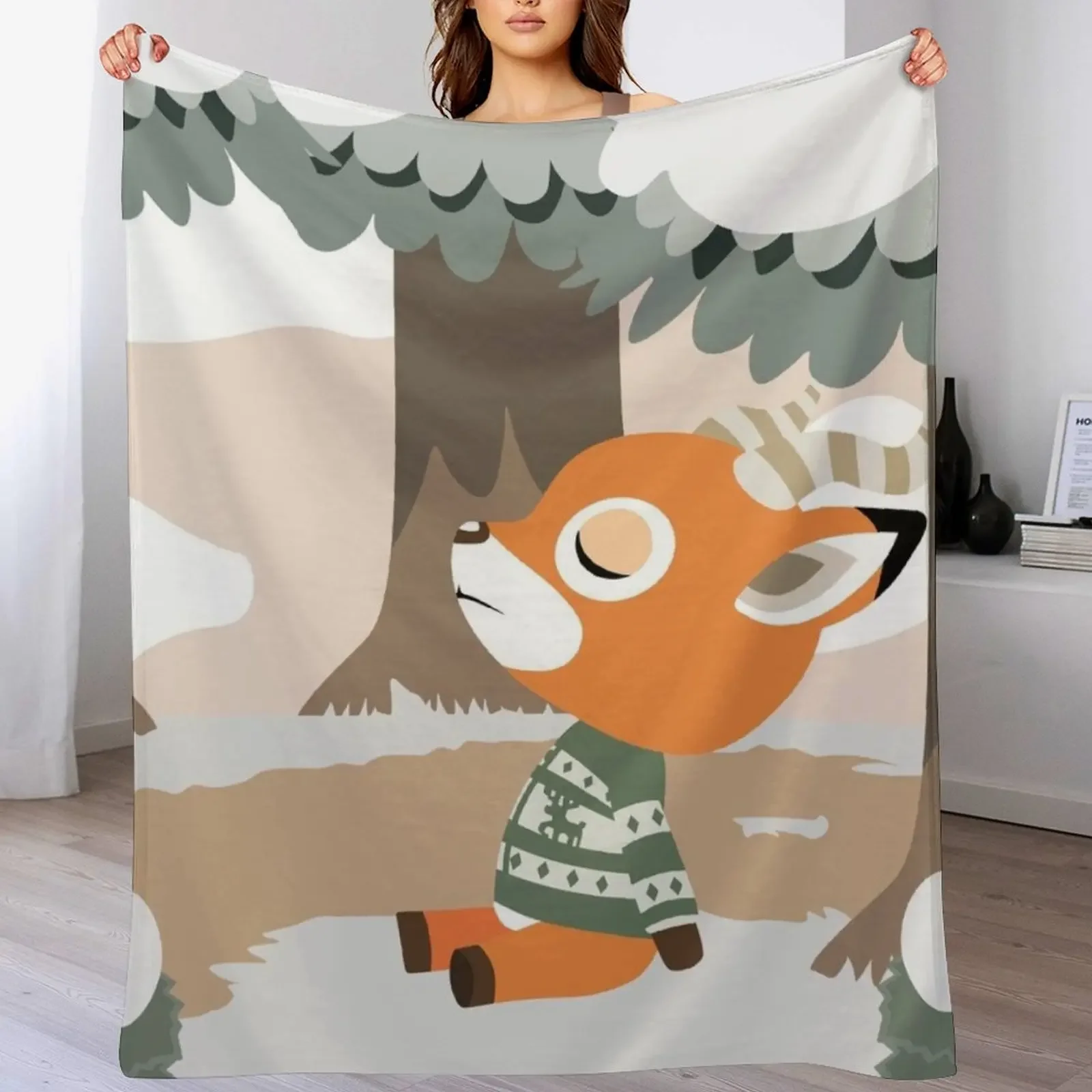 

Beau (ACNH) Throw Blanket Quilt Camping Cute blankets ands Blankets