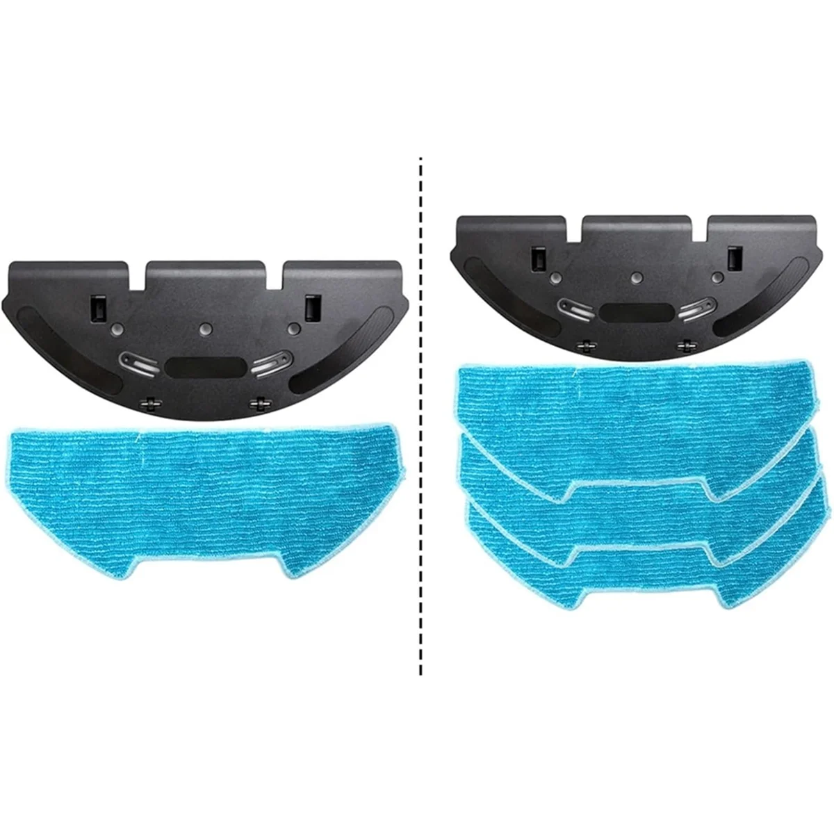 ABXHH Replacement Mop Bracket Kit for BObsweep Dustin/for RC400 Vacuum Cleaner Microfiber Pads Efficient Floor Cleaning A