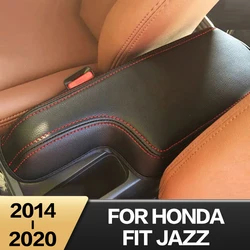 1Pcs For Honda Fit Jazz 2014 2015 2016 2017 2018 2019 2020 Car Armrests Box Cover Center Console Decorative Interior Accessories