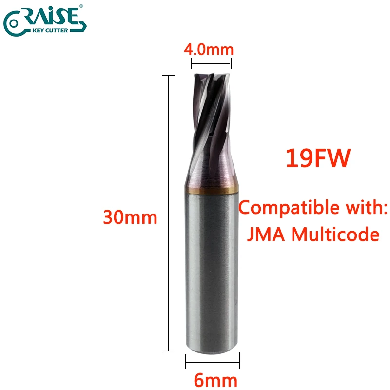 

RAISE Cutter Compatible with JMA 19F 4.0mm JMA Multicode Key Machine