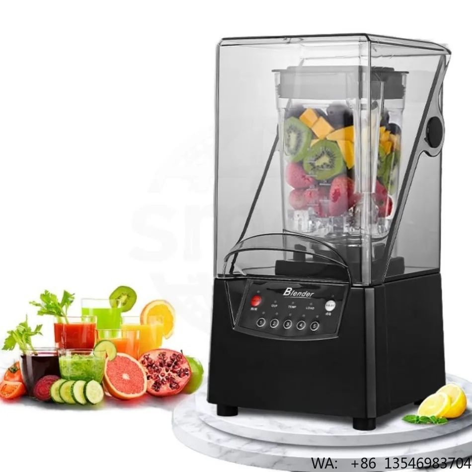 Commercial Soundproof Covered Food Processor Multifunctional Wall Breaker Ice Crusher for Catering Business