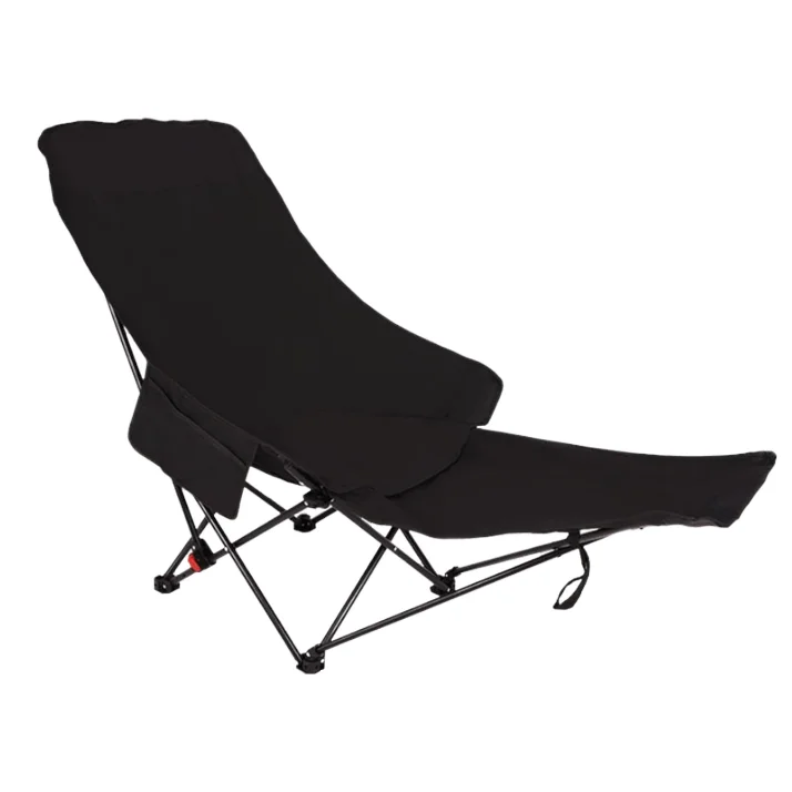 Cadeira dobrável portátil lua assento acolchoado encosto ajustável para parques de acampamento ao ar livre ferro móveis de jardim carry case