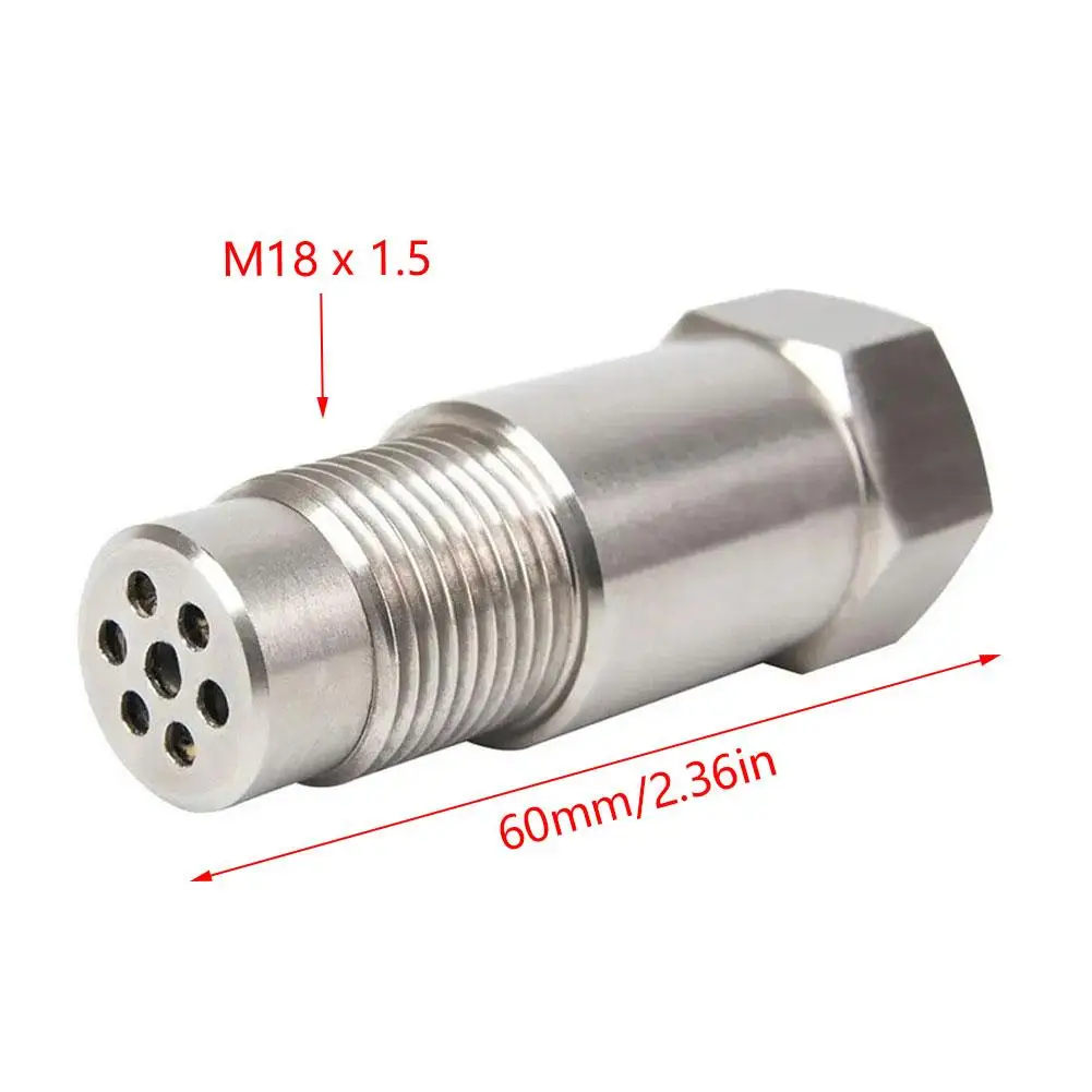 Stainless Steel Extension Filter Oxygen O2 Sensor Connector Extender Spacer Internal Thread M18X1.5 Adapter Auto Accessories