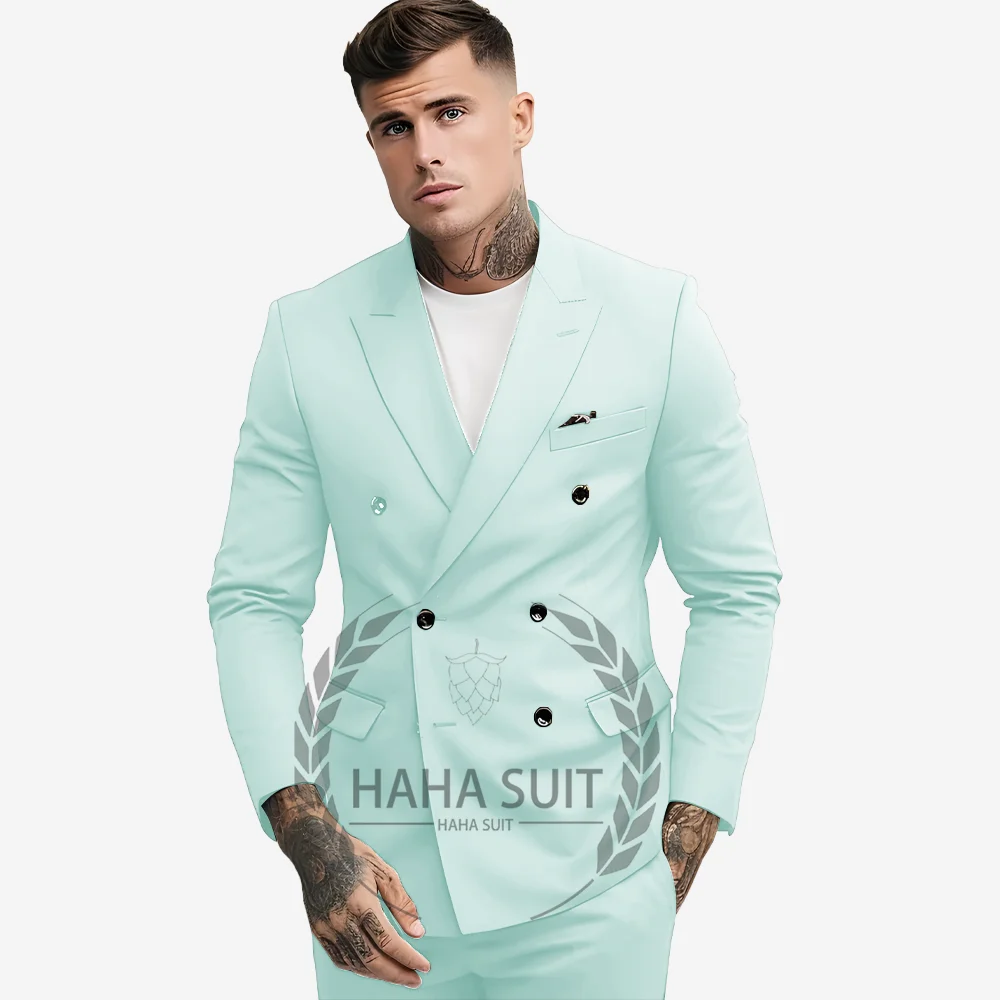 Terno com 2 peças para homens, roupas para noivo, melhor jantar, smoking de noivado, roupas de casamento, moda