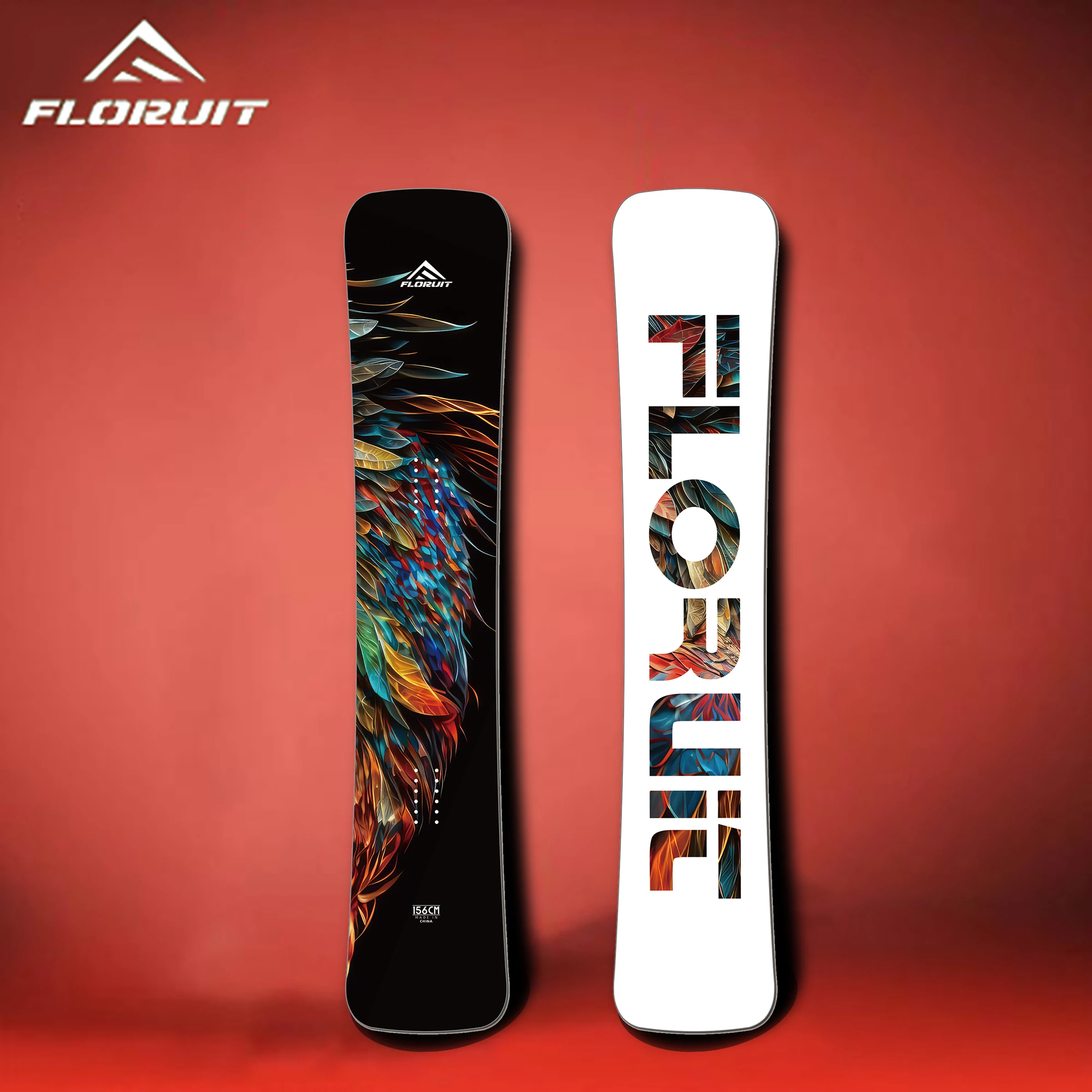 FLORUIT Snowboard junior personalizado con encuadernación y bota para la nieve Snowboard para niños esquís al aire libre snowboard para resortes de esquí