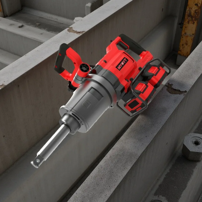 

[Hot Sale] 20V X 2 Brushless Motor Stainless Steel Cordless Impact Wrench 2500N.m Max Torque 1 Inch Spindle 0-1200rpm 4-Speed To