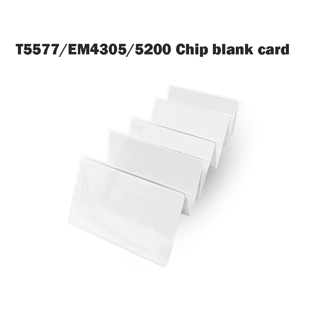 10 Stuks Em4305 T5577 5200 Lege Kaart Rfid Chipkaarten 125 KHz Kopiëren Herschrijfbare Herschrijfbare Dubbele Toegang Id Token