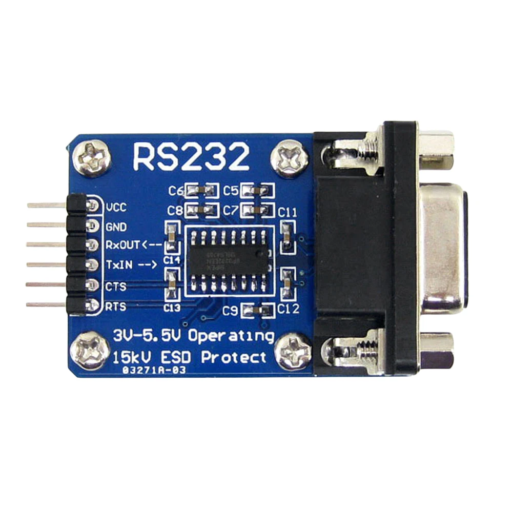 

Waveshare RS232 To TTL Module 3V-5.5V RS232 SP3232 Module SP3232 Chip RS232 To TTL Serial Strip Cable Serial To TTL Converter