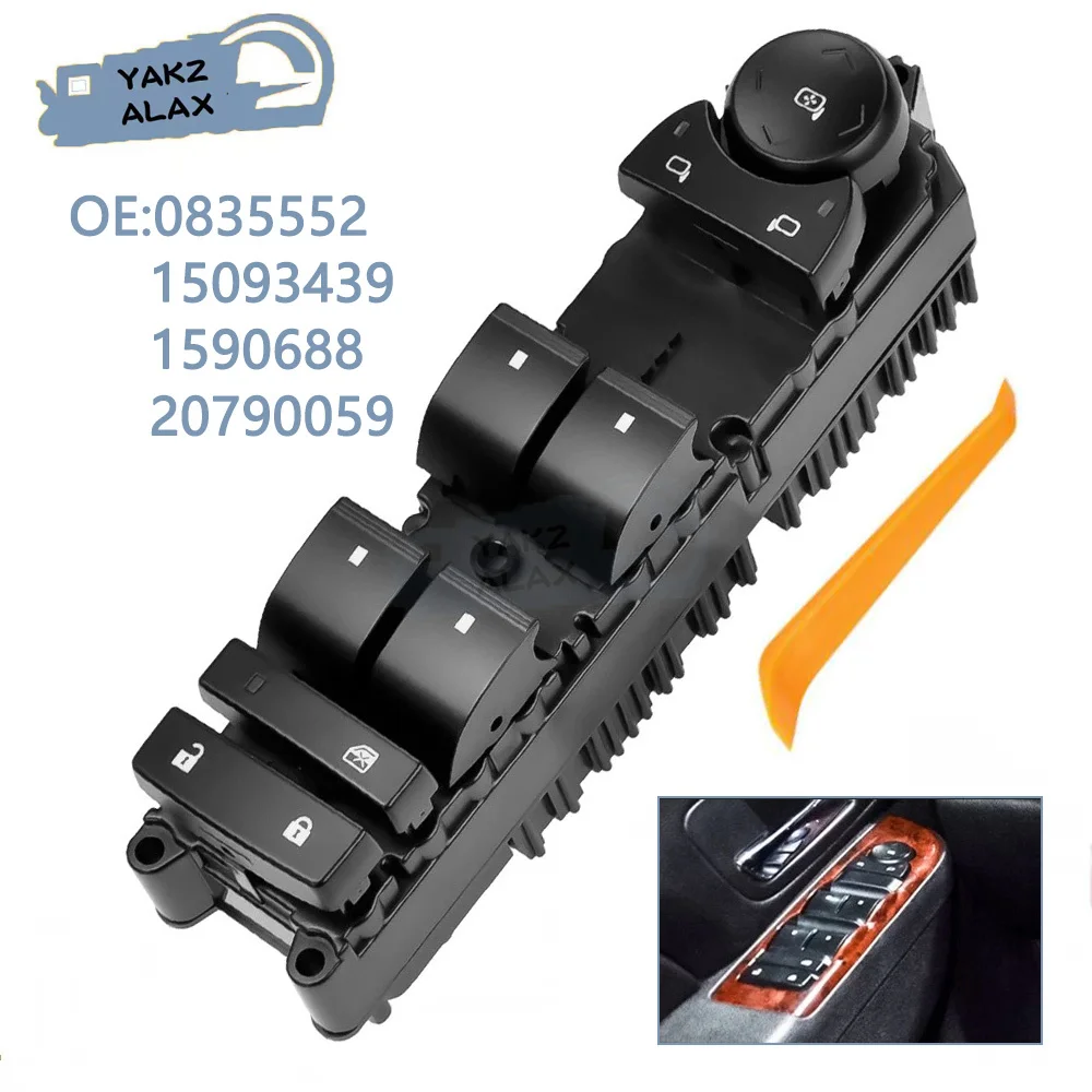 

20835552 15093439 для Chevrolet Silverado 1500 2007-2013 годов выпуска, главный переключатель управления стеклоподъемником, кнопка подъема стекла
