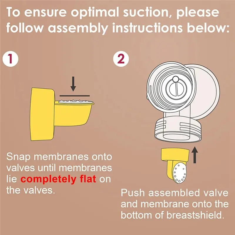 ABZL Valves Membranes For Medela For Symphony Harmony Breast Pump Replacement Parts Accessories Pump Parts