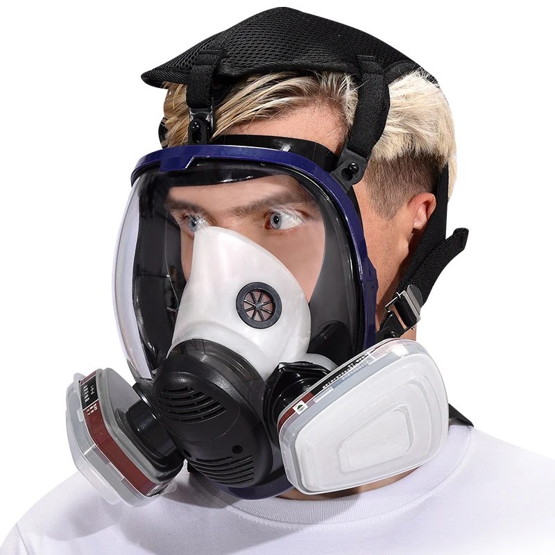 Chemical Gas Mask 6800 Dust Respirator Anti-Fog Full Face Mask Filter For Industrial Acid Gas, Welding Spray Paint Insecticide