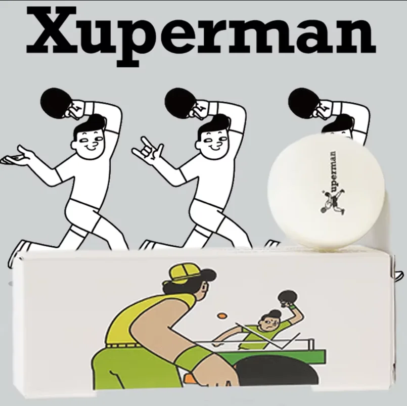 Xuperman 1/3/5 BOX Table Tennis Balls 40+ Seamed Smooth and Durable ABS New Plastic Ping-pong for Player Amateur Hobby Training
