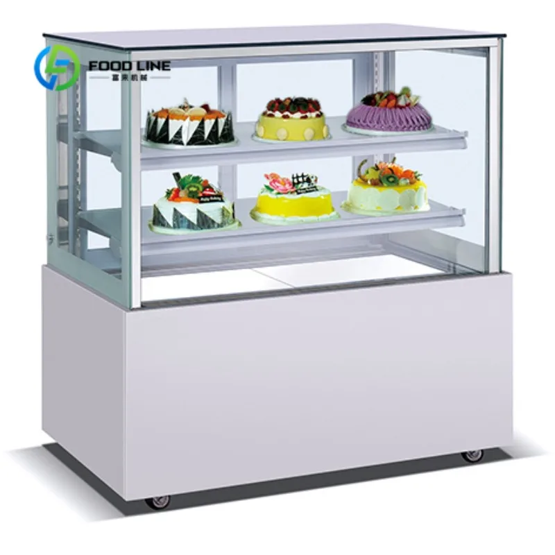Vitrina Refrigerada Personalizada con Ventilación para Pasteles, Funcionamiento Silencioso, Equipo para Cafeterías, Bares de Postres y Uso Comercial