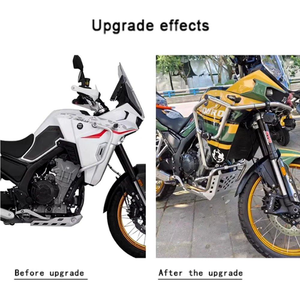 

upgraded bumper For KOVE 800X 800X rally modification high-quality upper and lower bumpers anti drop bar engine/fuel tank bumper