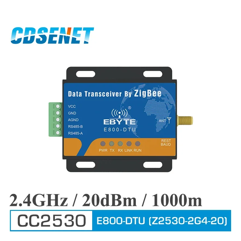 Zigbee CC2530 Modul RS485 240 MHz 20 dBm Mesh Netzwerk Ad Hoc Netzwerk 2,4 GHz Zigbee HF Transceiver E800-DTU (Z2530-485-20)