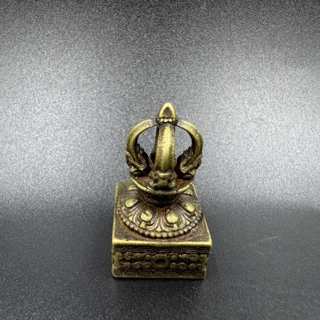Tibetan vajra pestle Seal Stamp Statue Sculpture Figurines Home Garden Decoration Statues