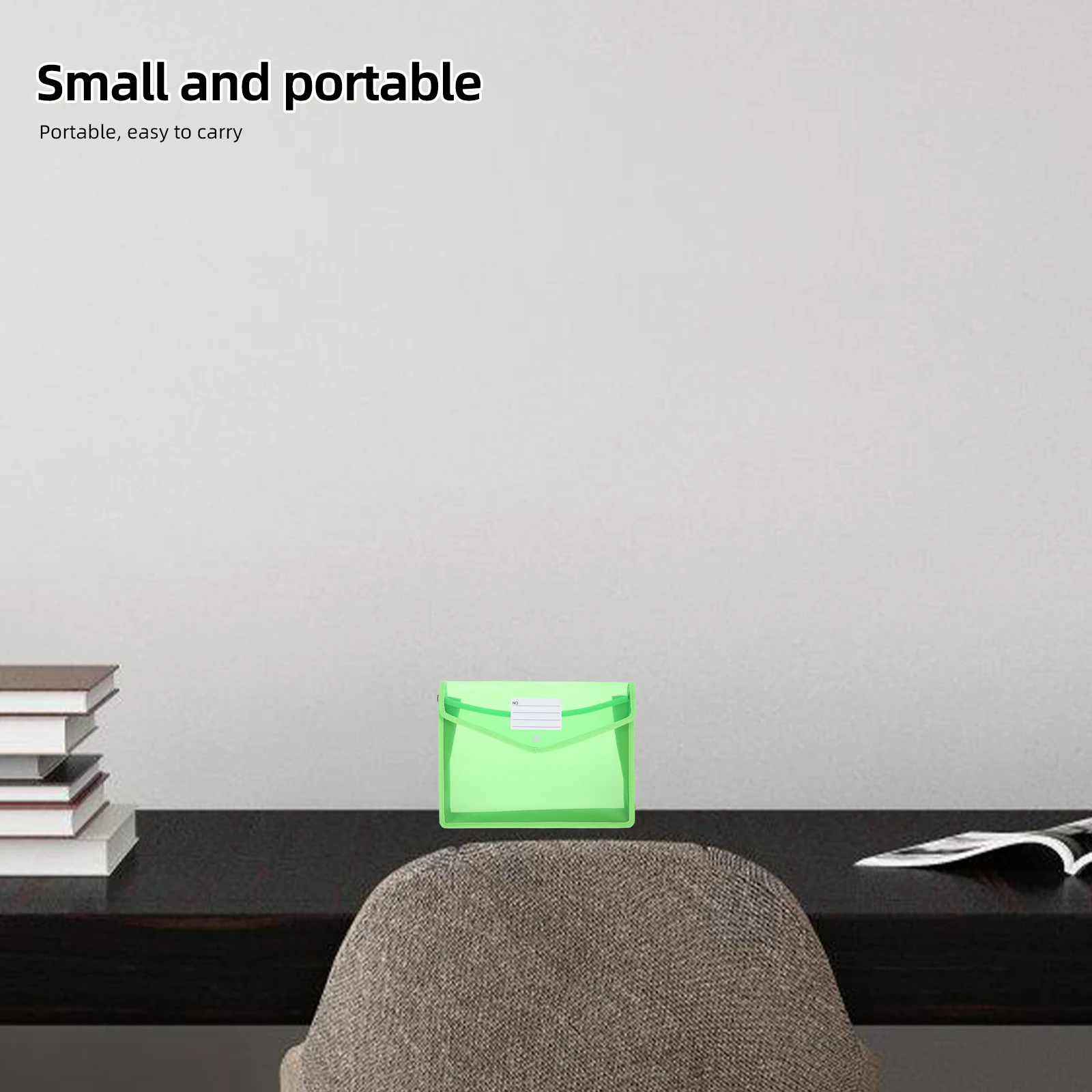 

6pcs Plastic File Pouches Snap Closure Waterproof Document Envelopes Clear Organizers For School Office A4 Letter Size