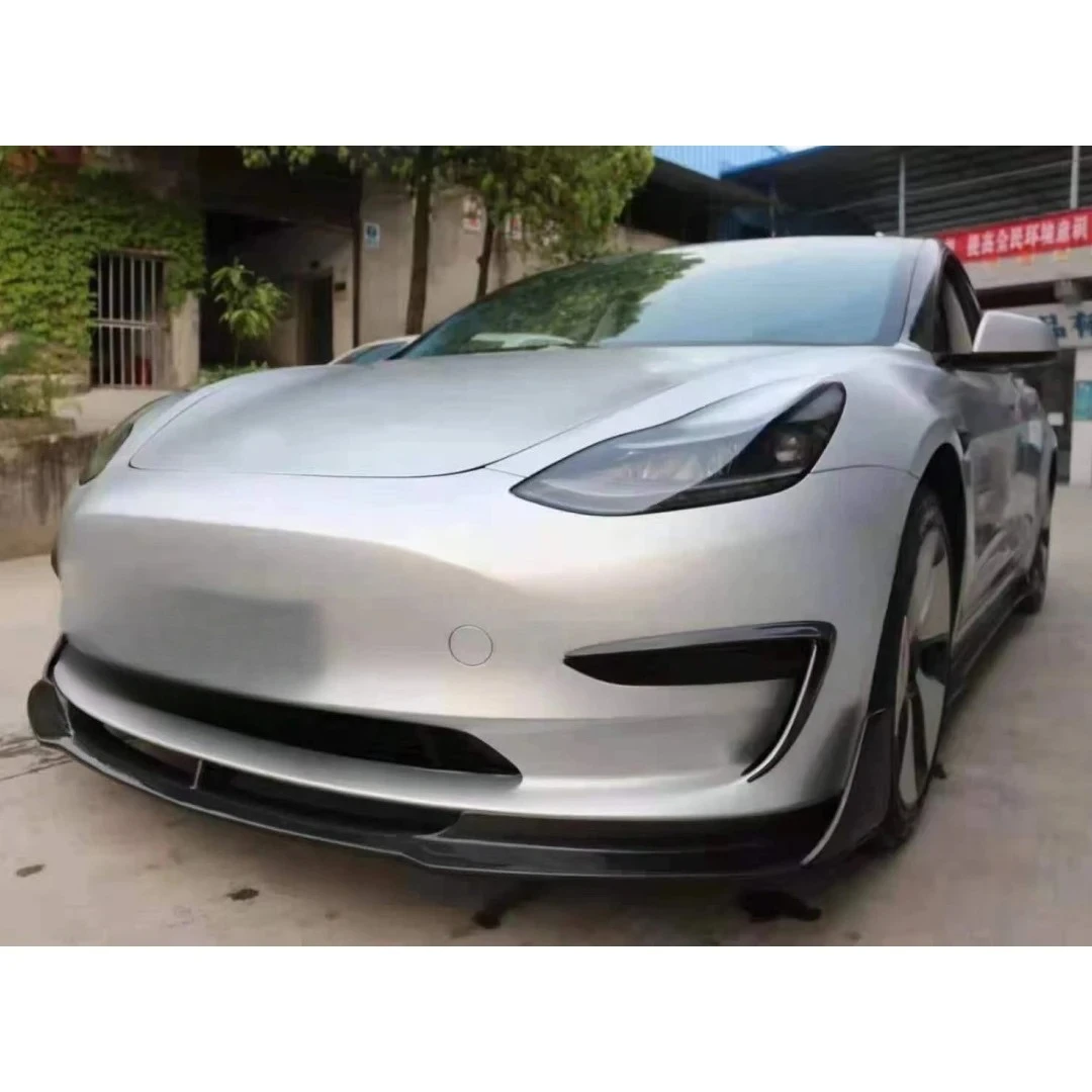 Carbon Fiber Body Kit for Model 3 Front Lip Rear Diffuser Roof Spoiler V Style Body Kits 6