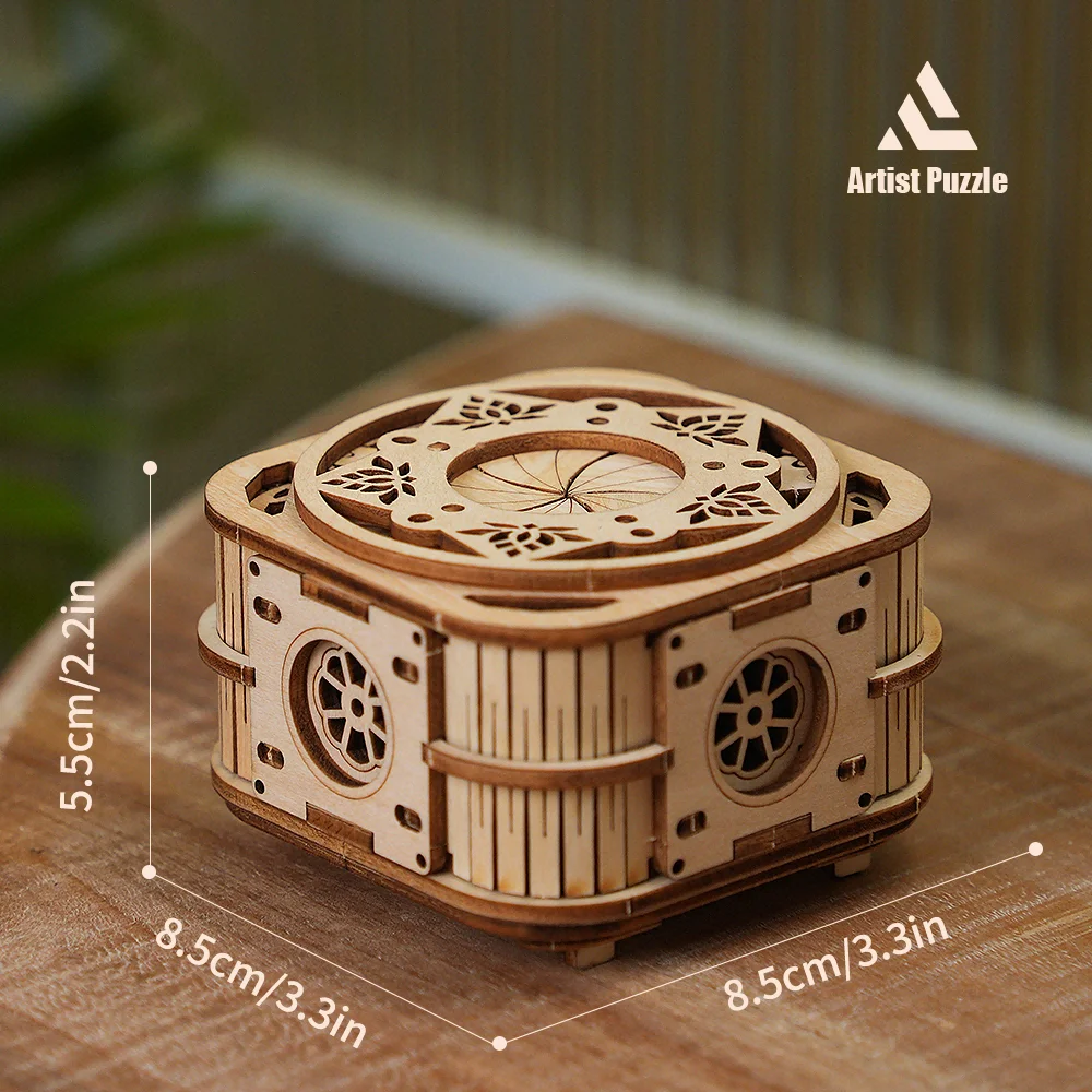 3D Puzzles For Adults Wood Model Crafts Decoration Puzzle Teens Puzzle Toys wooden puzzle 3d music box Birthday Gift For Kids