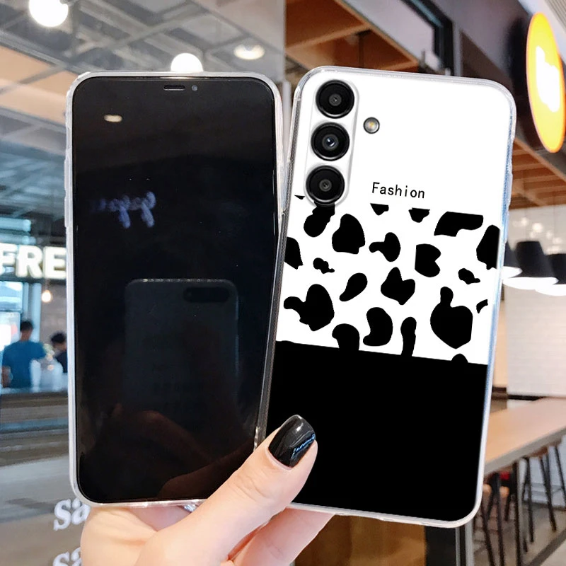 For Samsung A54 5G Case 6.4 inch Face Cover Soft Silicone Clear TPU Phone Case For Samsung Galaxy A14 A24 A34 A17 A37 A57 Fundas