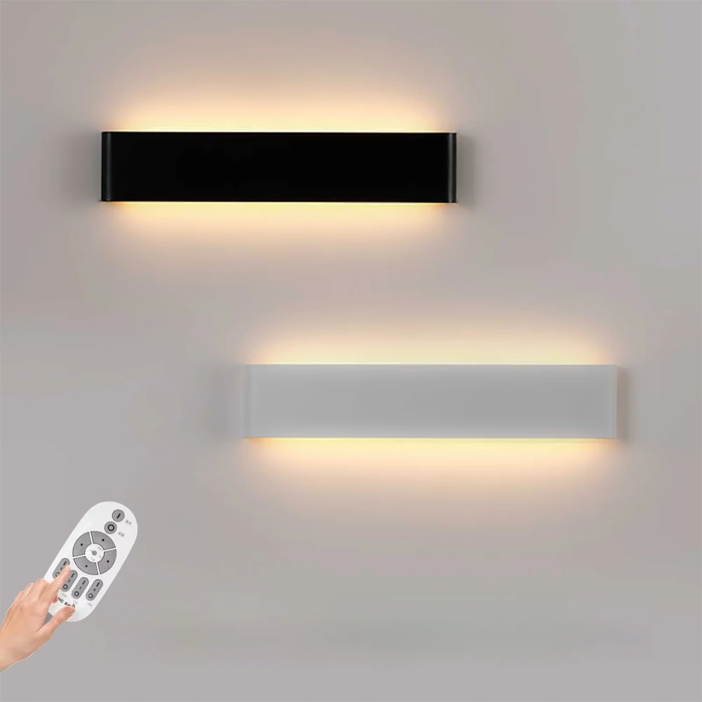 Led Wall Sconce Light Dimmable Wall Lamp Living Room Bedroom Indoor Wall Light For Home Brushed Aluminum Wall lighting Fixture