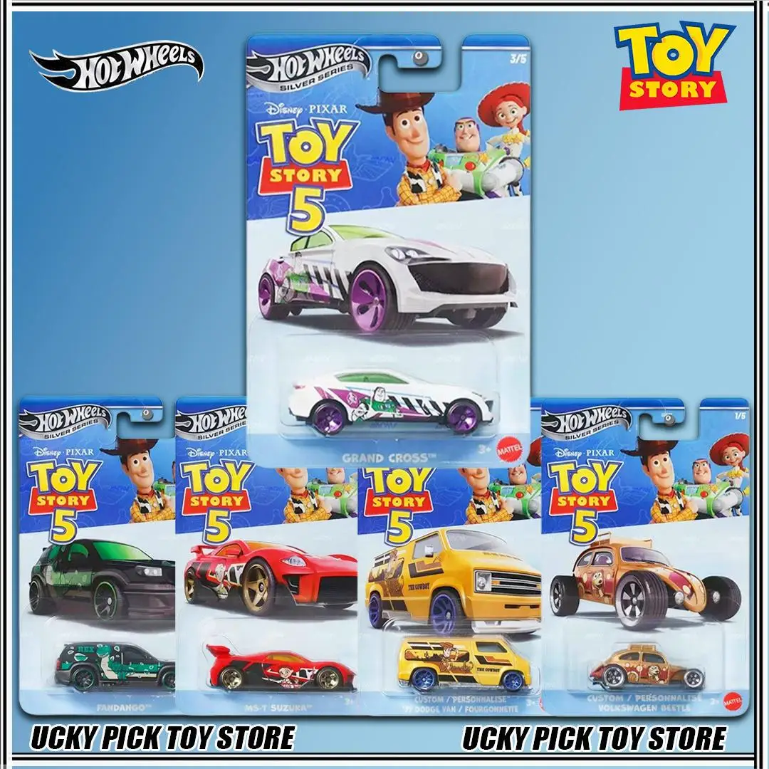 

Hot Wheels GDG83 Silver Series Toy Story 5 Woody Jessie Volkswagen Beetle Alloy Die-Cast Car Models Collection