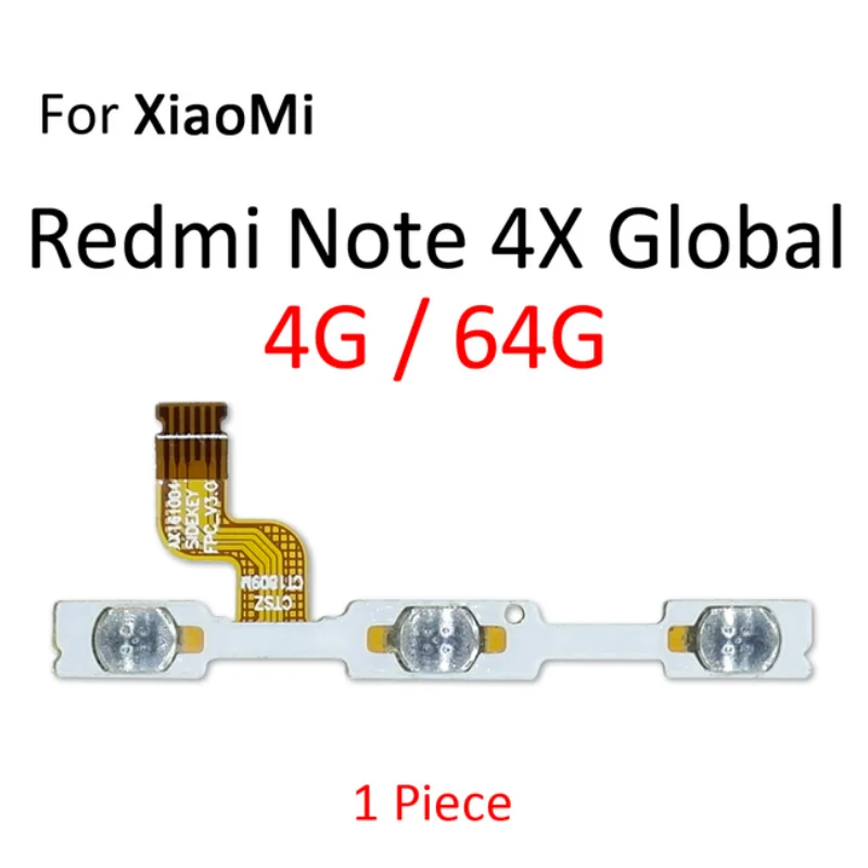 Power On Off Button For XiaoMi Redmi Note 5 5A 4 4X 4A 3 2 Pro Plus Volume Ribbon Switch Key Control Flex Cable