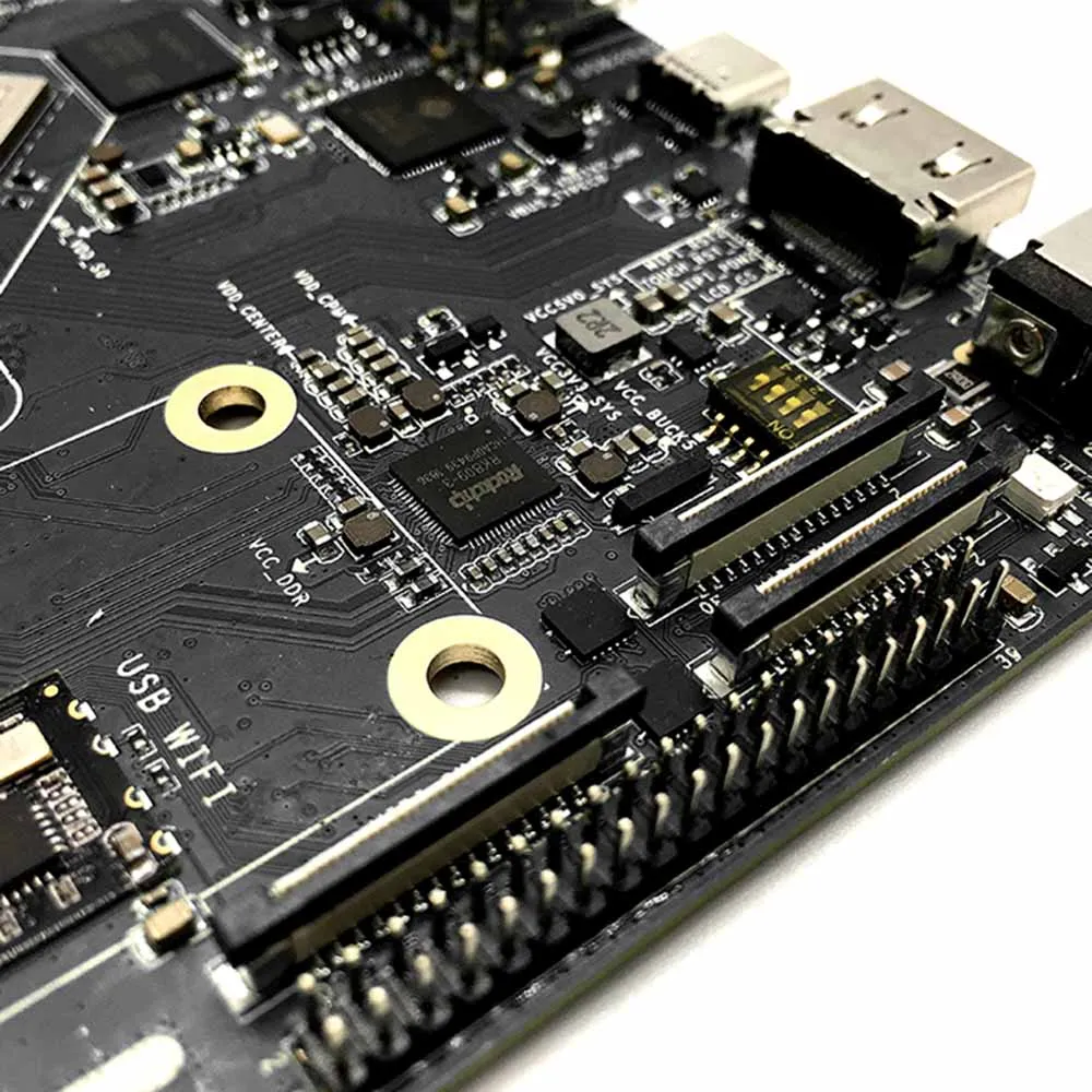 مجموعة تطوير RK3399Pro AI كمبيوتر لوحي واحد للذكاء الفني والتعلم العميق وتسريع TensorFlow Android/linux