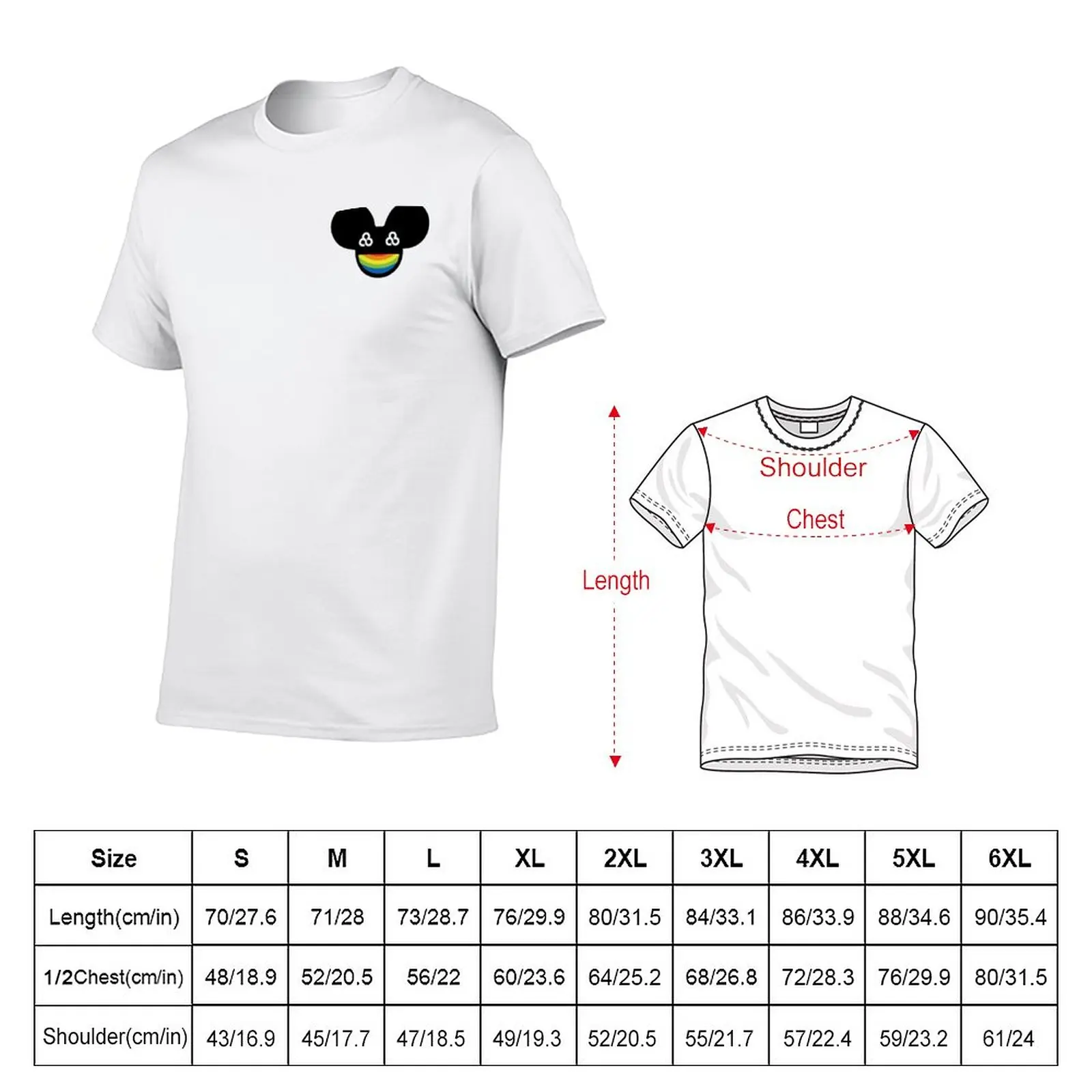 New DeadMau5 Bonnaroo T-Shirt summer clothes korean fashion quick drying shirt heavyweight t shirts for men