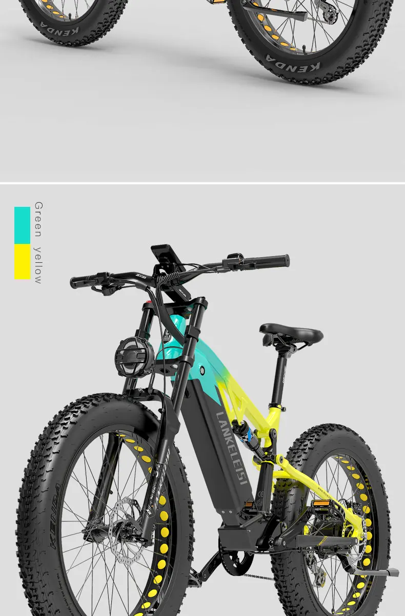 LANKELEISI RV800 Erwachsenen-Elektrofahrrad 750W Motor 48V20Ah Akku 52KM/H Höchstgeschwindigkeit 150km Reichweite 26 Zoll Reifen Leistungsstarkes E-Bike für Pendeln und Touren – Detail 23