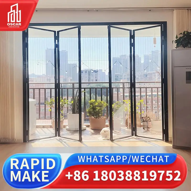 

Настраиваемая алюминиевая дверь-гармошка идеально подходит для европейских коммерческих помещений, изготовленная на заводе алюминиевая складная дверь