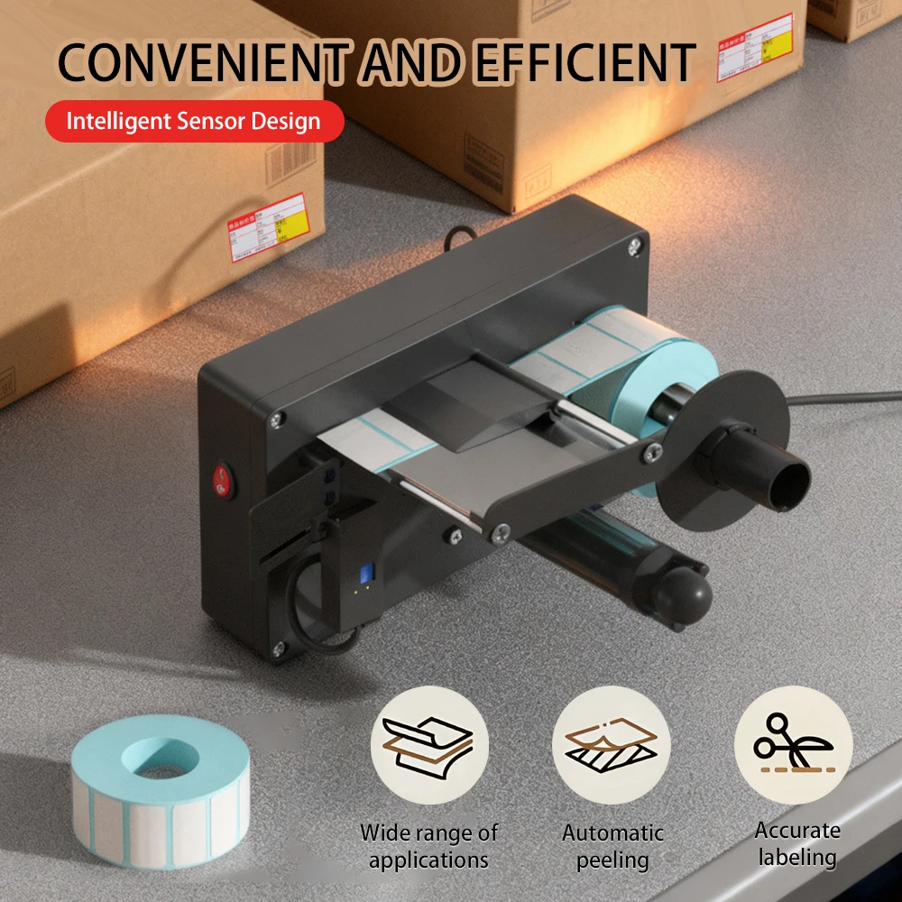 

Label Peeler Portable Label Dispenser Sticker Separating Machine Desktop Electric Peeling Machine Automatic USB Label Stripper