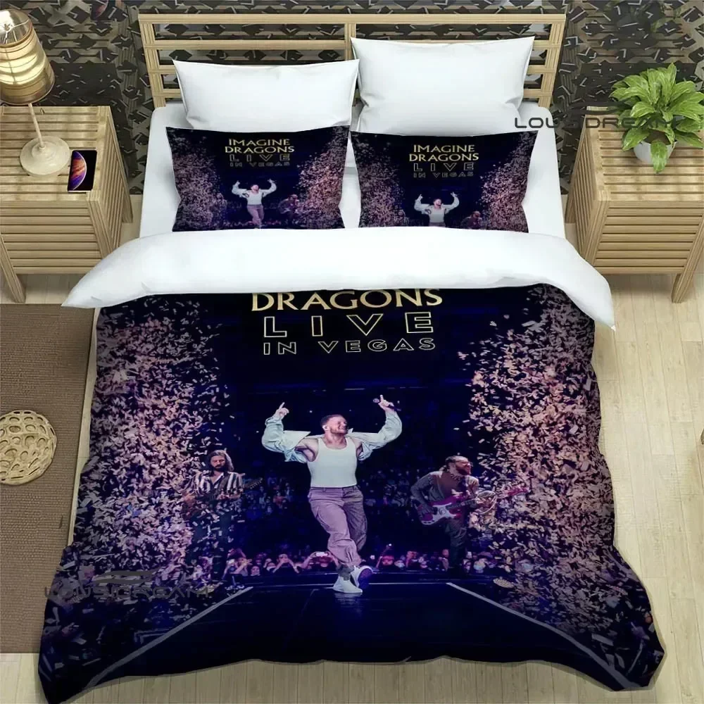 3D Print Rock Band Imagine Dragons Bedding Set Bedroom Soft Modern Bedspreads Comefortable Duvet Cover Quilt Cover Pillowcase